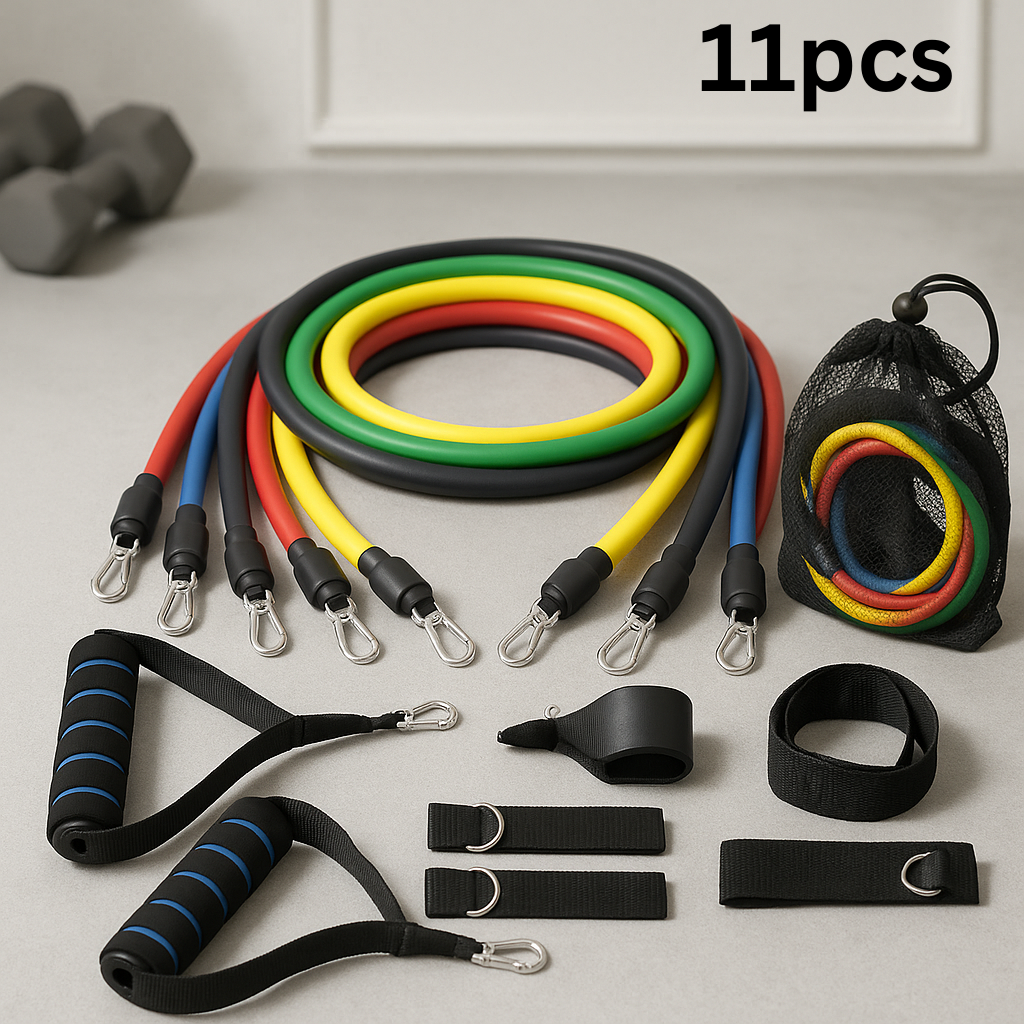 11-Piece Resistance Band Workout Set
