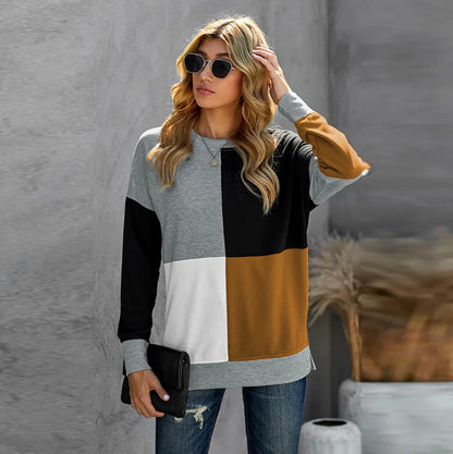 Casual Women's Long Sleeve Round Neck Sweater