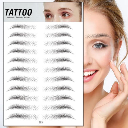 4D Waterproof Eyebrow Tattoo Stickers
