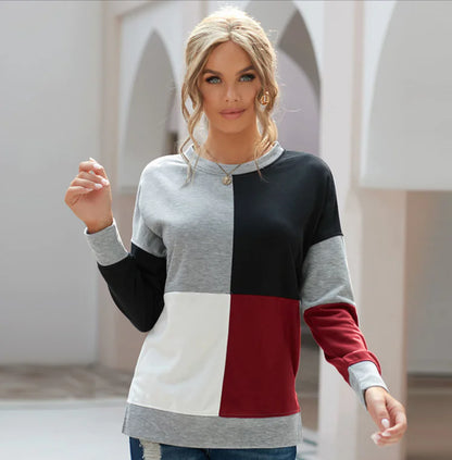 Casual Women's Long Sleeve Round Neck Sweater