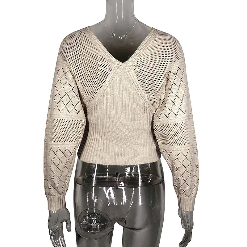 Batwing Sleeve Women's Knit Sweater for Fall/Winter