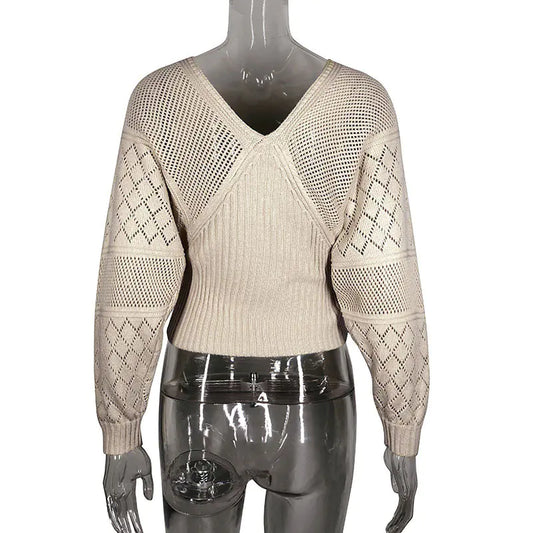 Batwing Sleeve Women's Knit Sweater for Fall/Winter